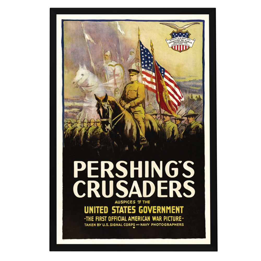 "Pershing's Crusaders" (1918) Framed Movie Poster