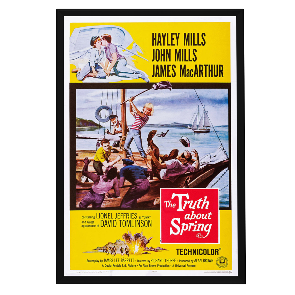 "Truth About Spring" (1964) Framed Movie Poster