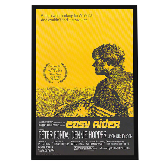 "Easy Rider" (1969) Framed Movie Poster