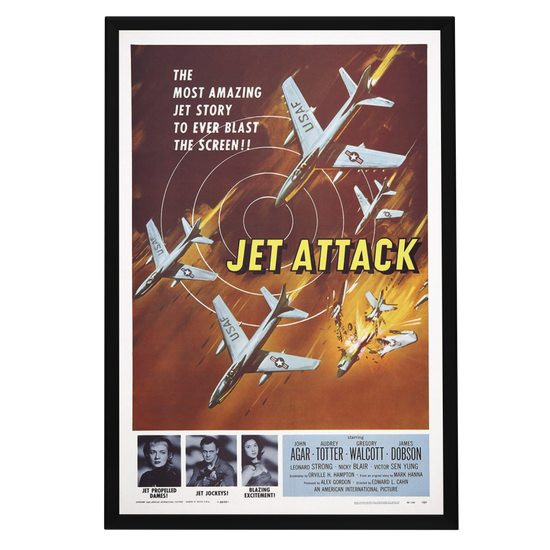 "Jet Attack" (1958) Framed Movie Poster