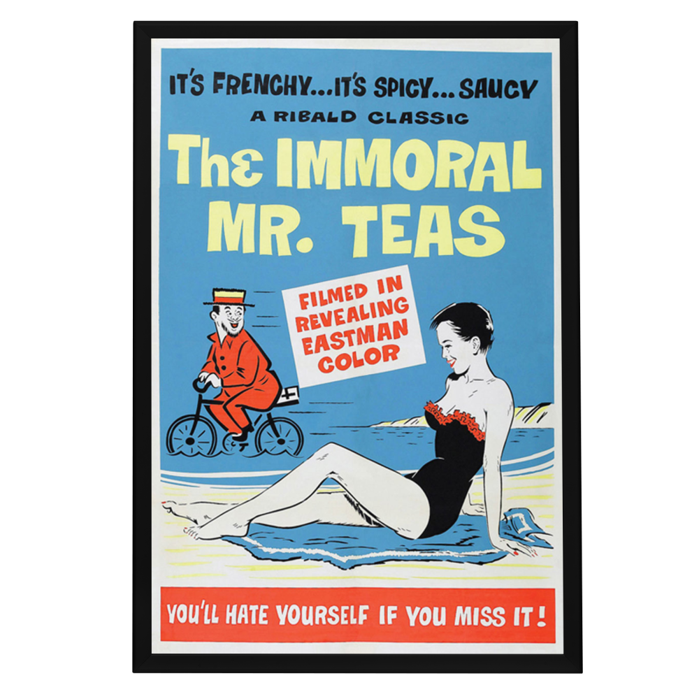 "Immoral Mr. Teas" (1959) Framed Movie Poster