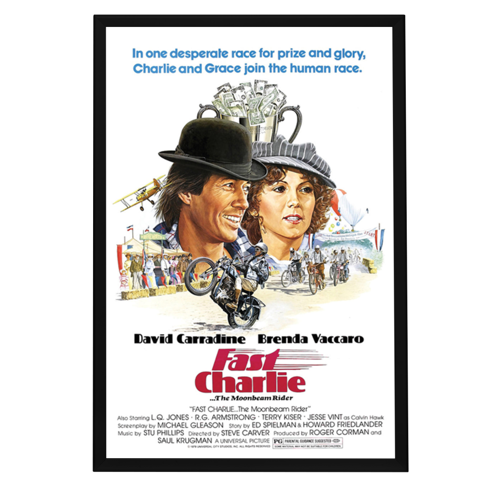 "Fast Charlie...The Moonbeam Rider" (1979) Framed Movie Poster