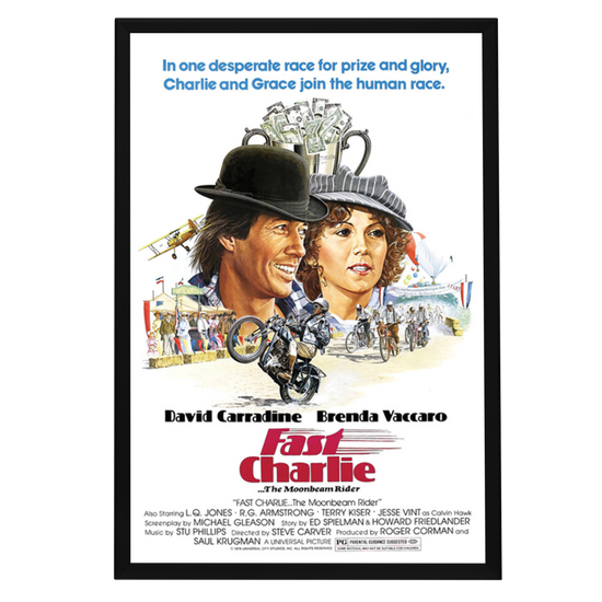 "Fast Charlie...The Moonbeam Rider" (1979) Framed Movie Poster