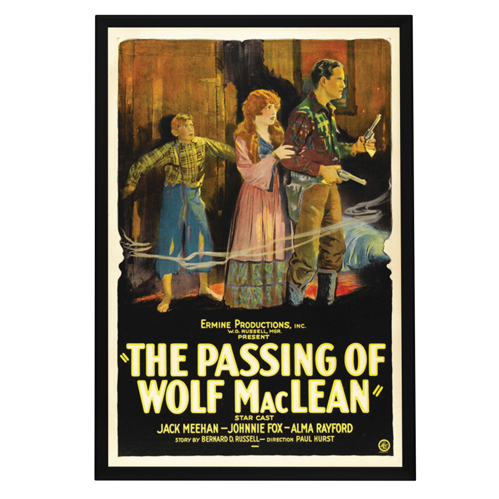 "Passing Of Wolf Maclean" (1924) Framed Movie Poster