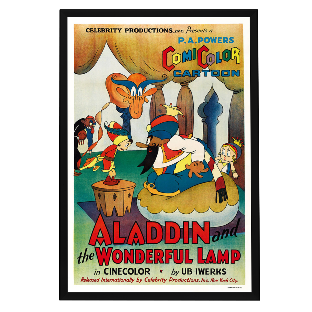 "Aladdin And The Wonderful Lamp" (1934) Framed Movie Poster