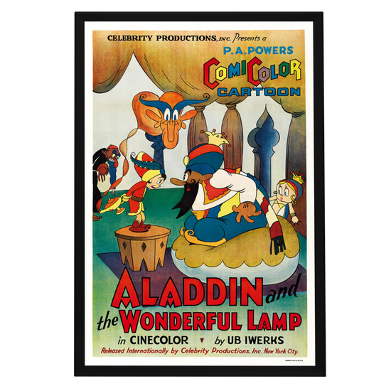 "Aladdin And The Wonderful Lamp" (1934) Framed Movie Poster