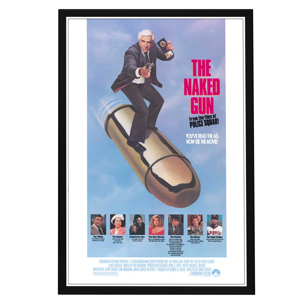 "Naked Gun: From the files of Police Squad" Framed Movie Poster