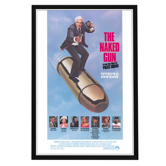 "Naked Gun: From the files of Police Squad" Framed Movie Poster