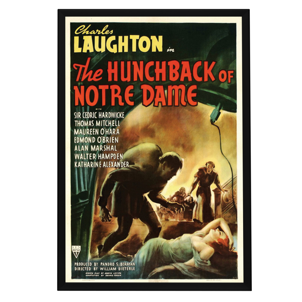 "Hunchback Of Notre Dame" (1939) Framed Movie Poster