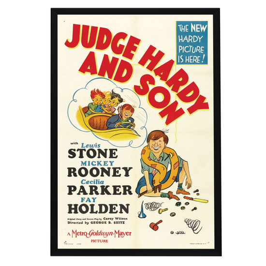 "Judge Hardy And Son" (1939) Framed Movie Poster