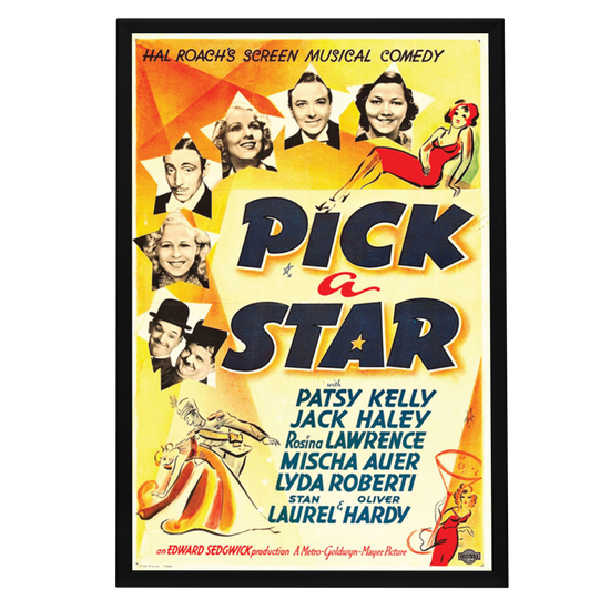 "Pick A Star" (1937) Framed Movie Poster