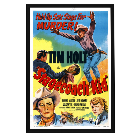 "Stagecoach Kid" (1949) Framed Movie Poster