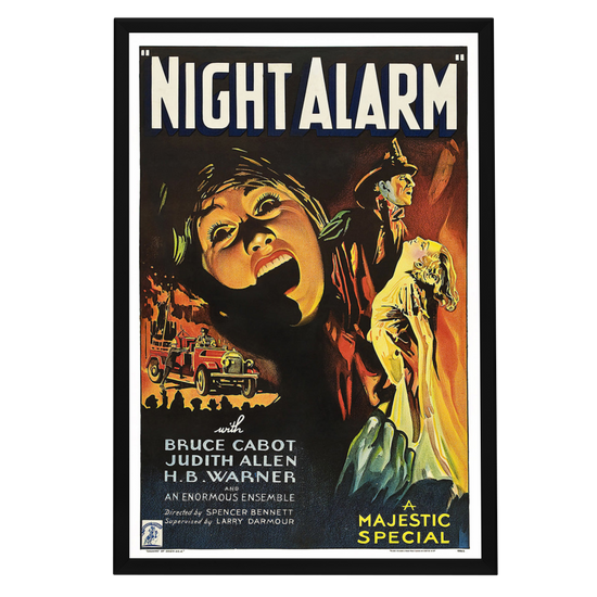 "Night Alarm" (1934) Framed Movie Poster