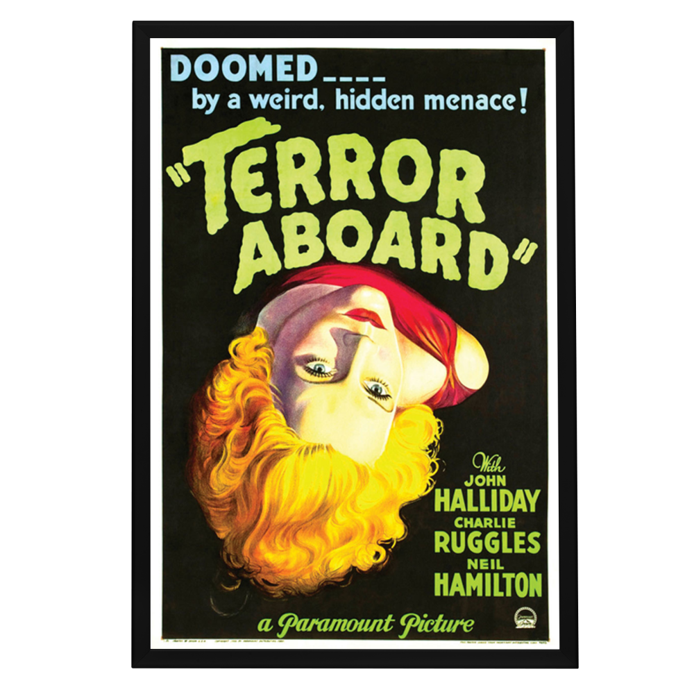 "Terror Aboard" (1933) Framed Movie Poster