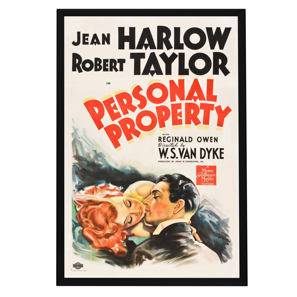 "Personal Property" (1937) Framed Movie Poster