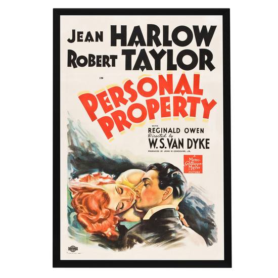 "Personal Property" (1937) Framed Movie Poster