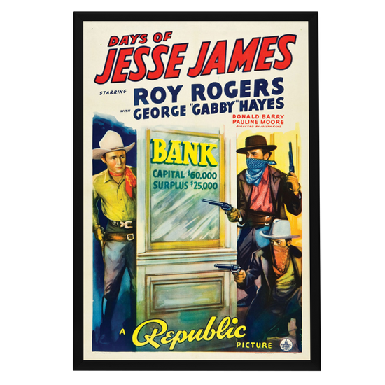 "Days Of Jesse James" (1939) Framed Movie Poster