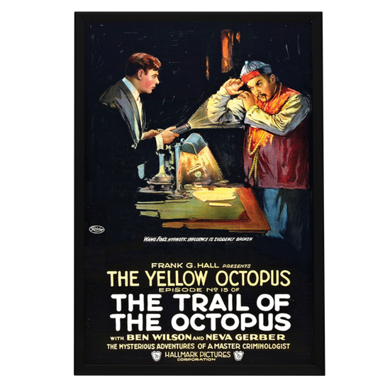"Trail Of The Octopus" (1919) Framed Movie Poster