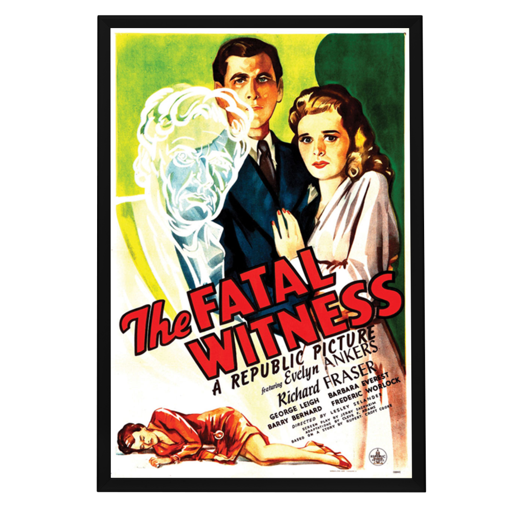 "Fatal Witness" (1945) Framed Movie Poster