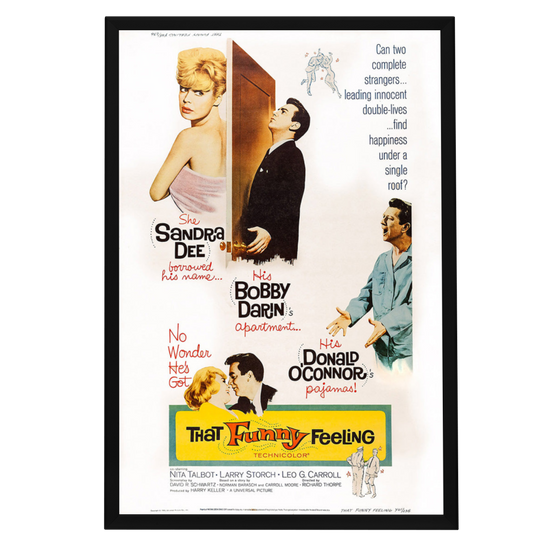 "That Funny Feeling" (1965) Framed Movie Poster