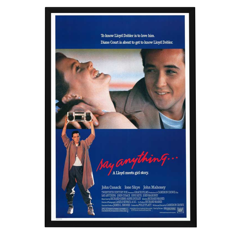 "Say Anything" (1989) Framed Movie Poster