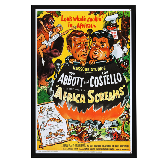 "Africa Screams" (1949) Framed Movie Poster