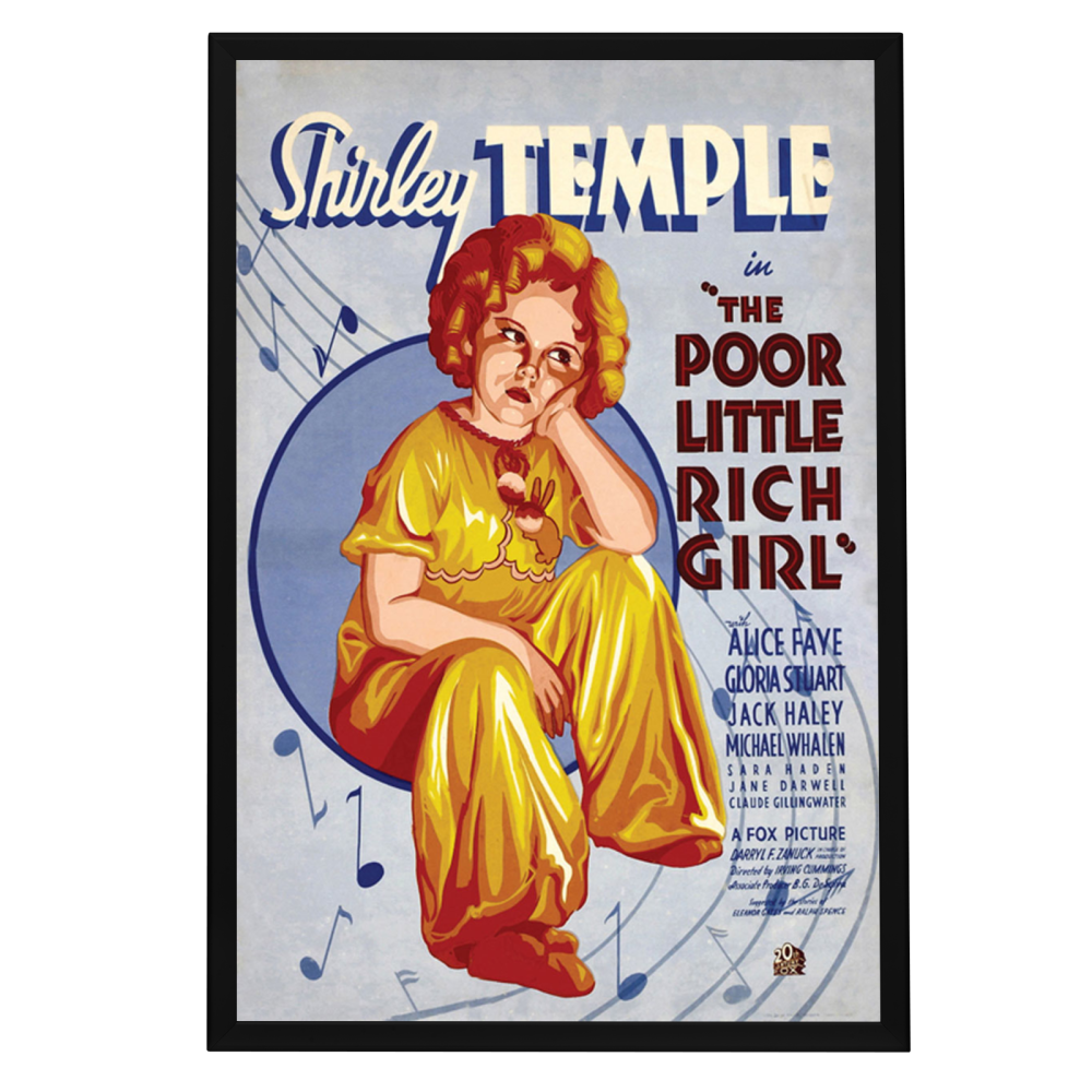 "Poor Little Rich Girl" (1936) Framed Movie Poster