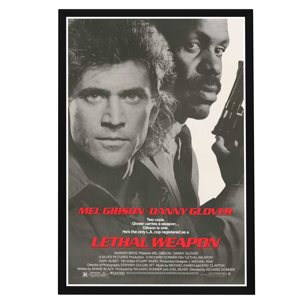 "Lethal Weapon" (1987) Framed Movie Poster