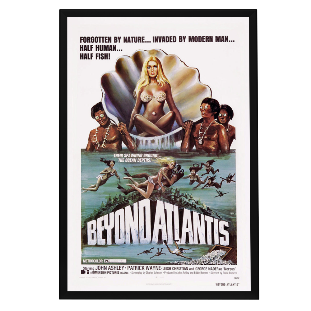 "Beyond Atlantis" (1973) Framed Movie Poster