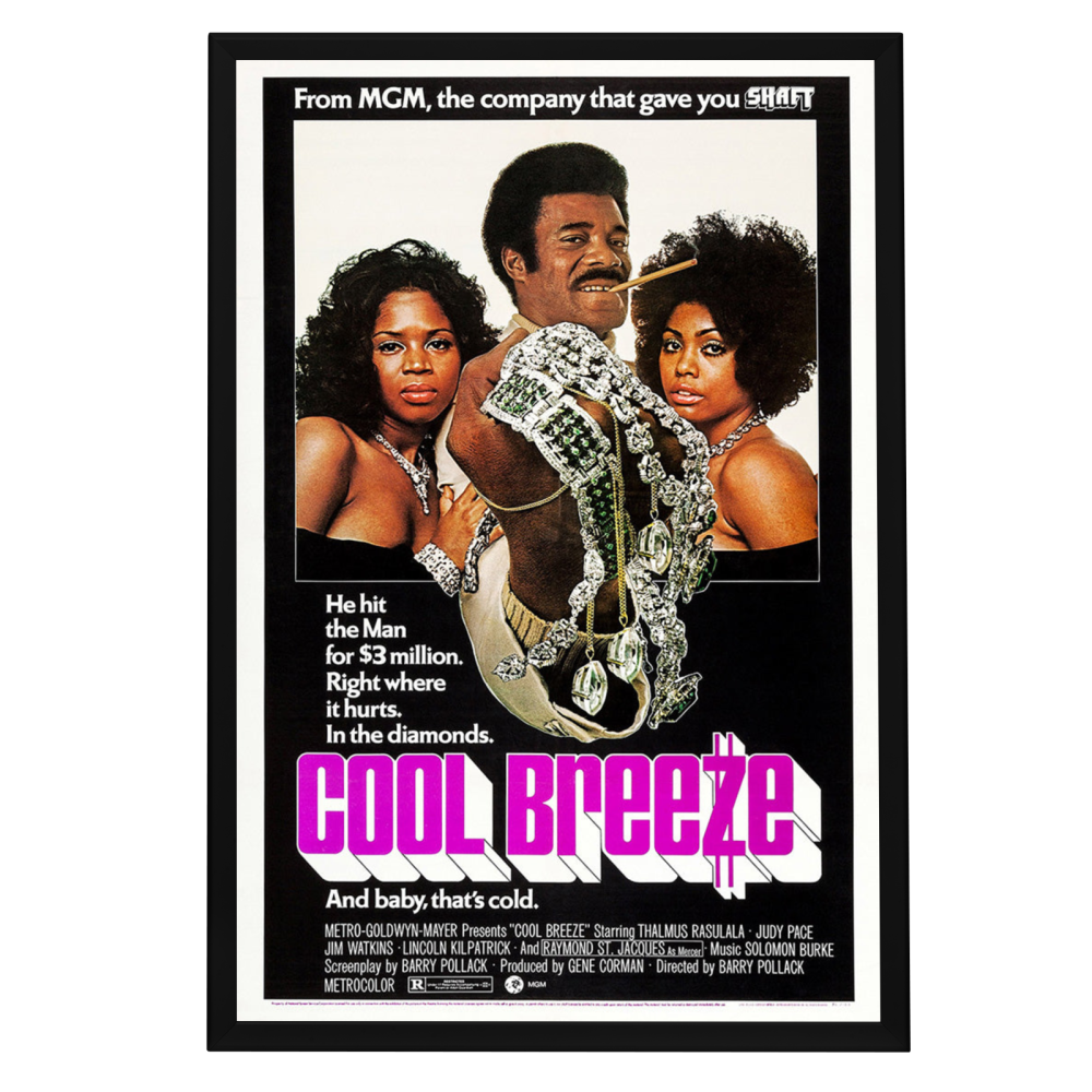 "Cool Breeze" (1972) Framed Movie Poster