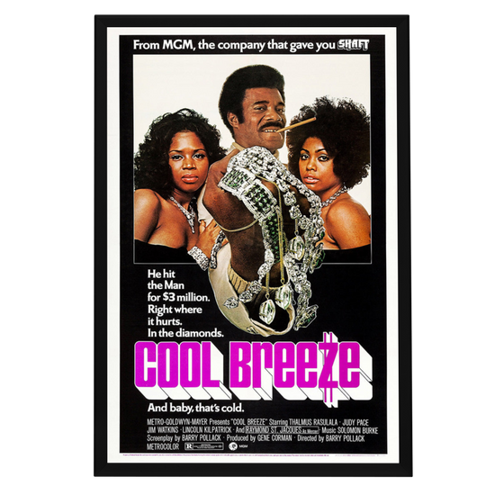 "Cool Breeze" (1972) Framed Movie Poster