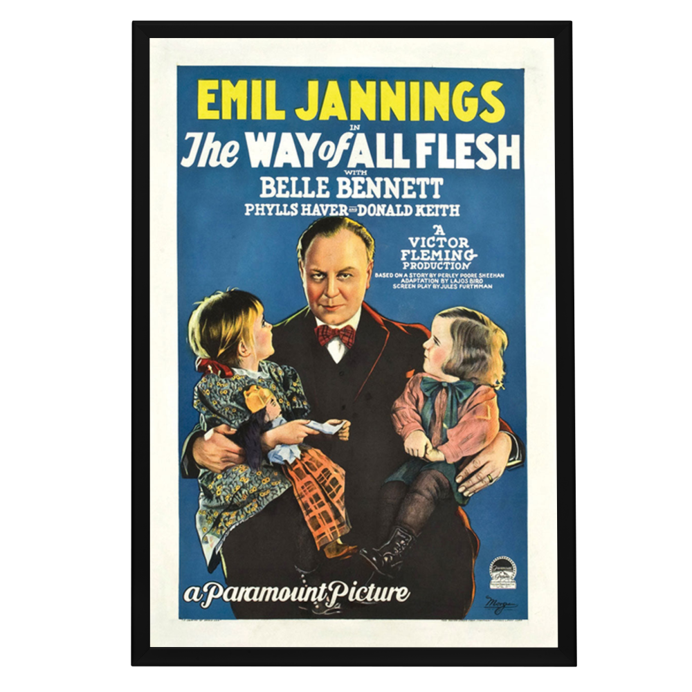 "Way Of All Flesh" (1927) Framed Movie Poster