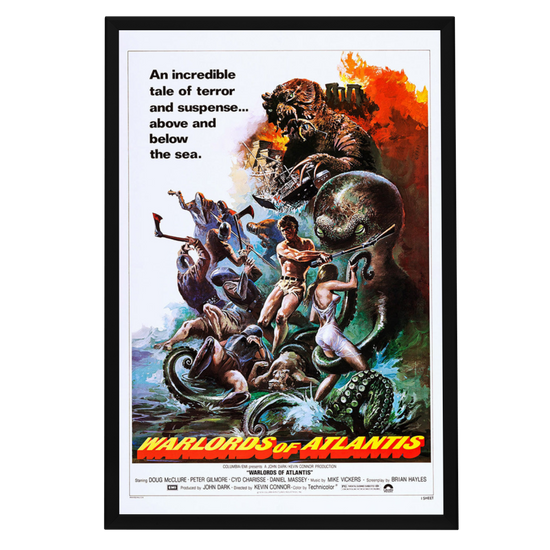 "Warlords Of Atlantis" (1978) Framed Movie Poster