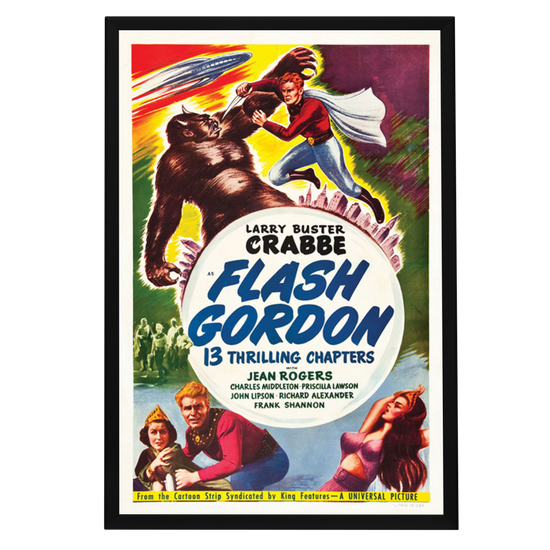 "Flash Gordon" (1936) Framed Movie Poster