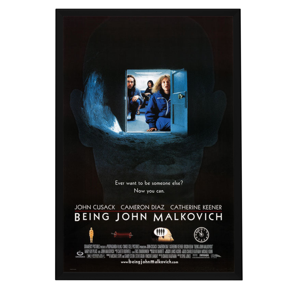 "Being John Malkovich" (1999) Framed Movie Poster