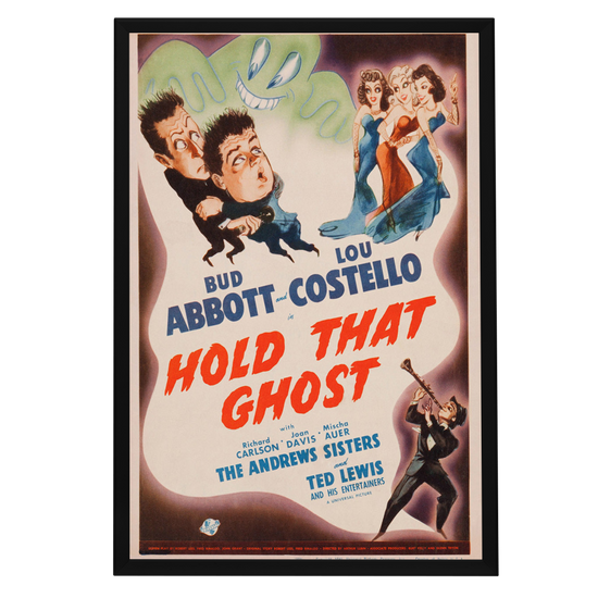 "Hold That Ghost" (1941) Framed Movie Poster