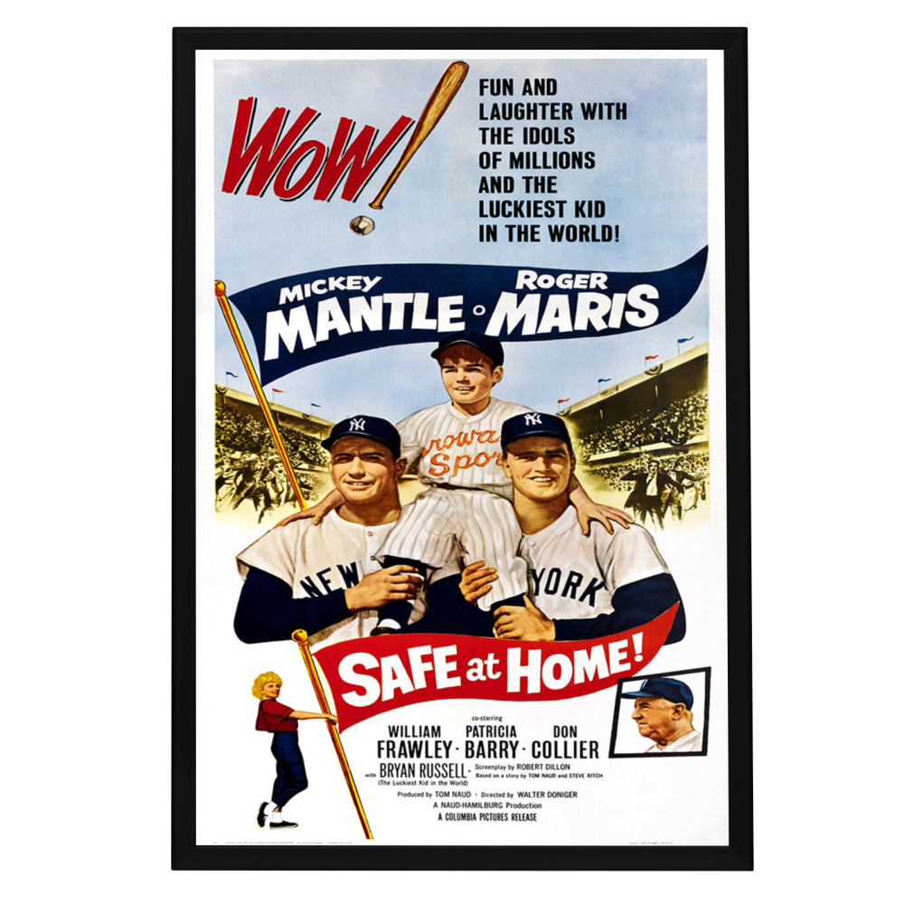 "Safe At Home!" (1962) Framed Movie Poster