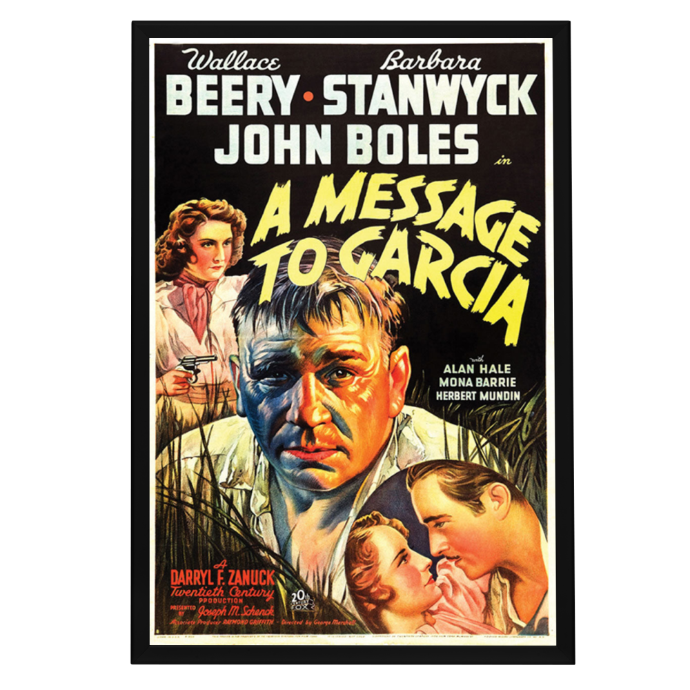 "Message To Garcia" (1936) Framed Movie Poster