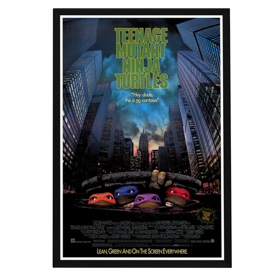 "Teenage Mutant Ninja Turtles" (1990) Framed Movie Poster