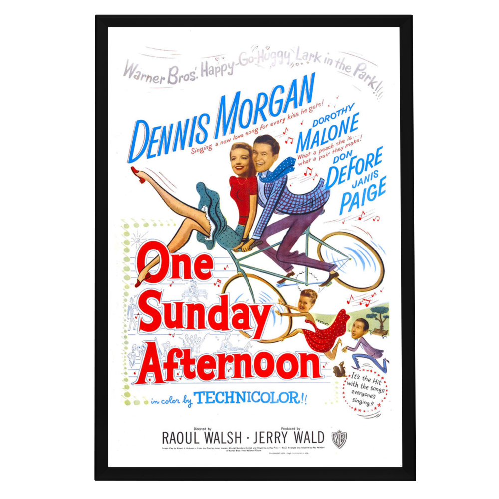 "One Sunday Afternoon" (1948) Framed Movie Poster