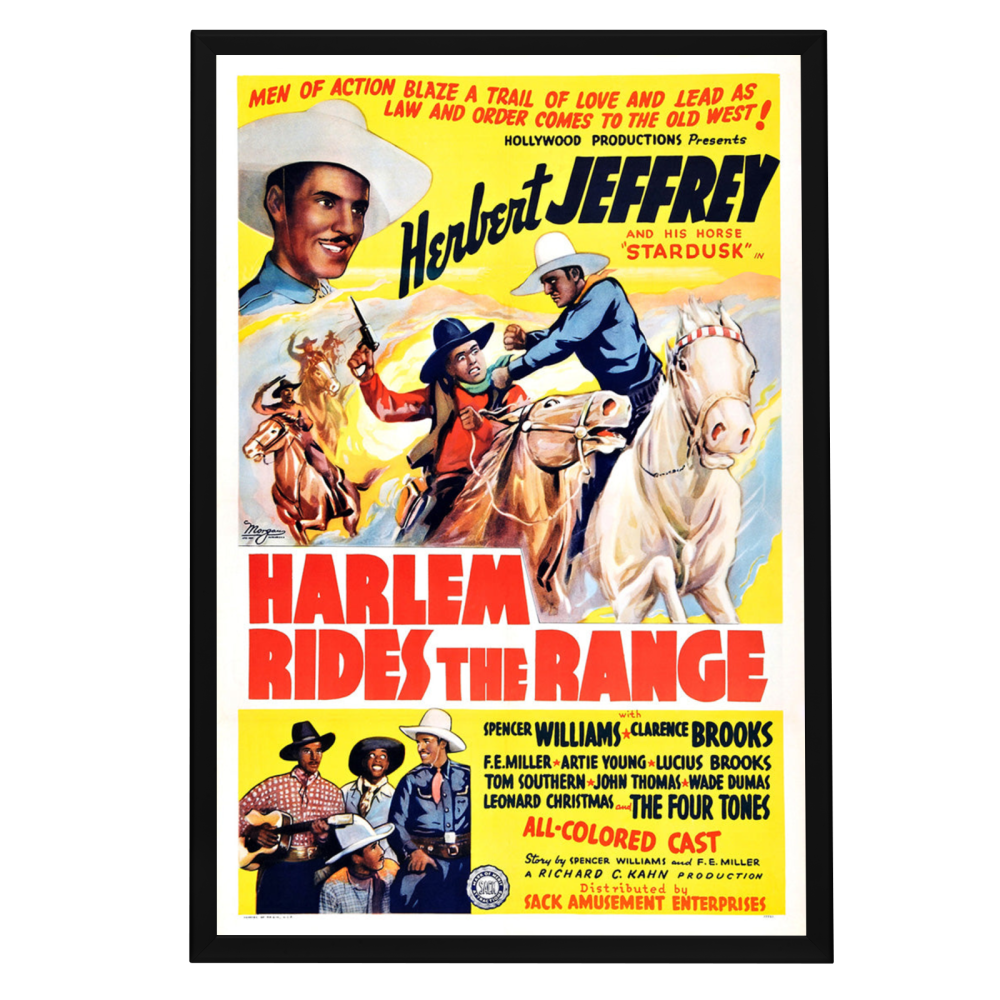 "Harlem Rides The Range" (1939) Framed Movie Poster