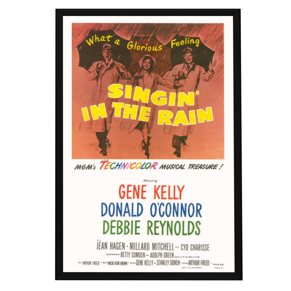 "Singin' in the Rain" (1952) Framed Movie Poster