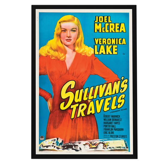 "Sullivan's Travels" (1941) Framed Movie Poster