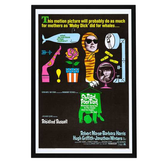 "Oh Dad Poor Dad" (1967) Framed Movie Poster