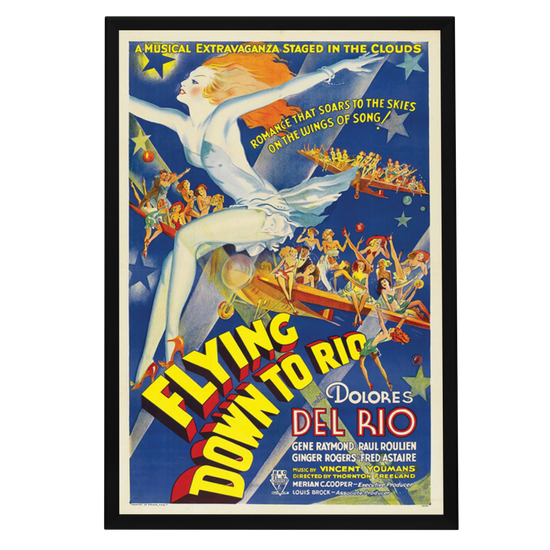 "Flying Down To Rio" (1933) Framed Movie Poster