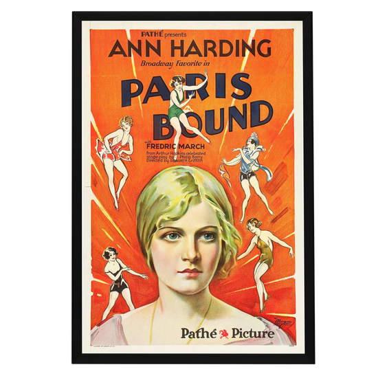 "Paris Bound" (1929) Framed Movie Poster