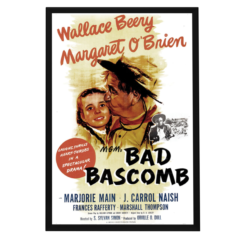 "Bad Bascomb" (1946) Framed Movie Poster