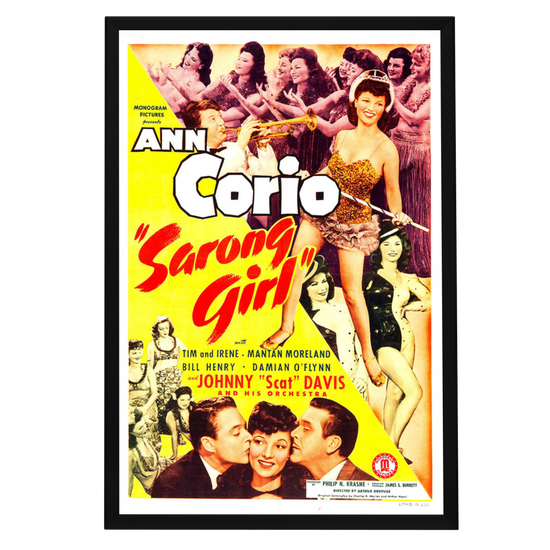 "Sarong Girl" (1943) Framed Movie Poster