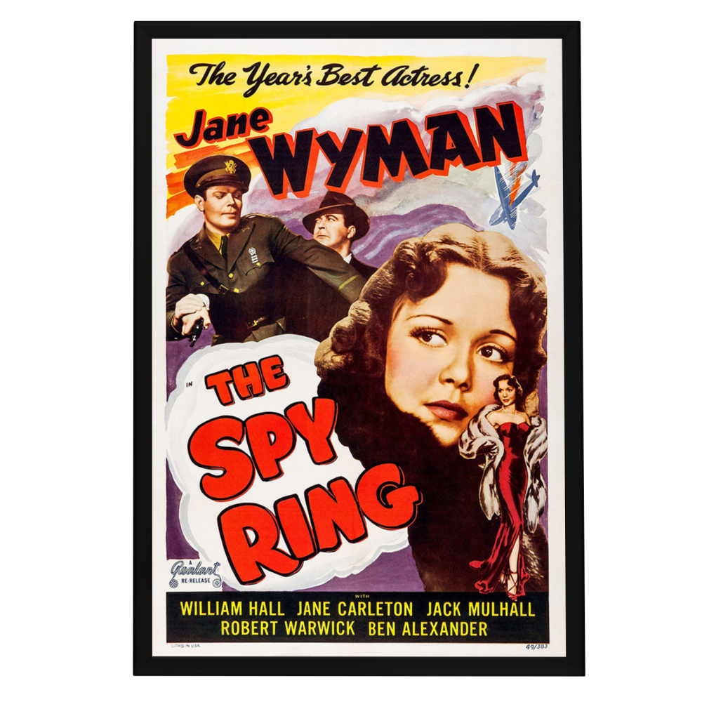 "Spy Ring" (1938) Framed Movie Poster