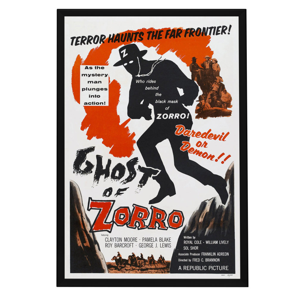 "Ghost Of Zorro" (1949) Framed Movie Poster